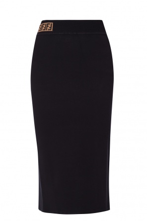 Logo-embroidered skirt, zdjęcie 1 Logo-embroidered skirt od Fendi